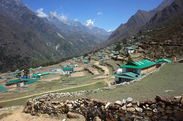 Everest Trek Dorf Phortse 3810 Abgelegene Siedlung Abseits Des Hauptwanderweges — Stockfoto