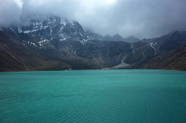 Wandelen Nepal Himalaya Gokyo Meer 4870 Begin Zomer Gletsjermeer Grote — Stockfoto