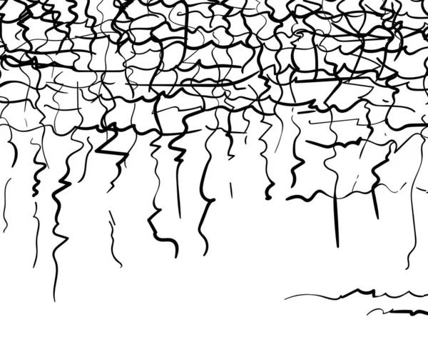 黒のスクリブルの背景と下の空白 ベクトル — ストックベクタ
