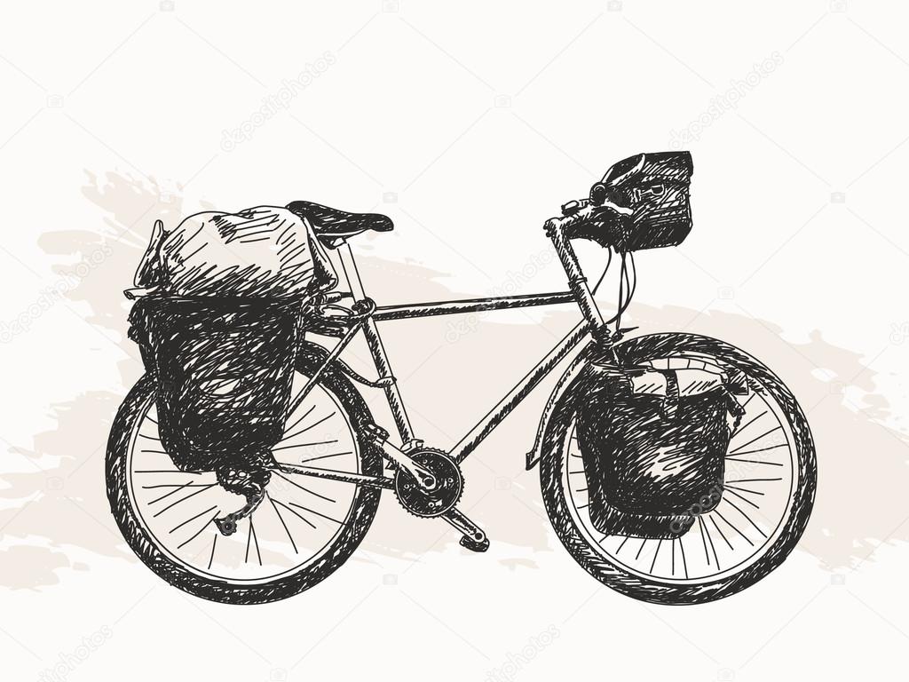 Bicycle ready for travel
