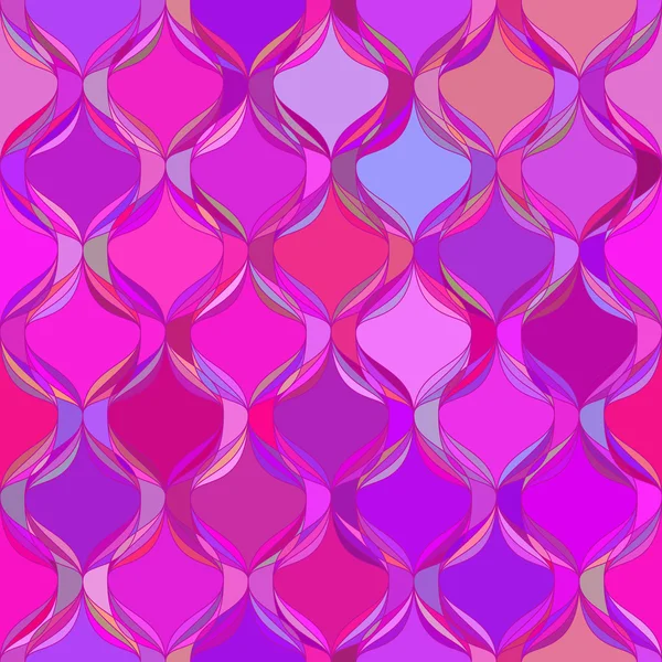 Pink wavy tile Seamless pattern — Stock Vector