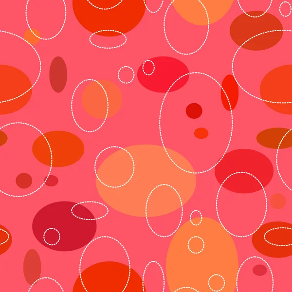 Pink circles Seamless pattern — Stock Vector