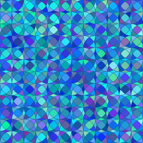 Kék körök mozaik Seamless pattern — Stock Vector