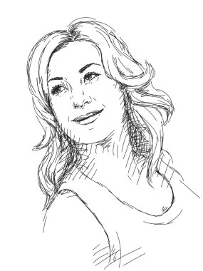 güzel genç bir kadın