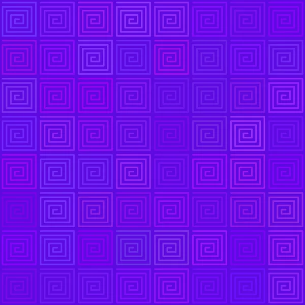 Blue spiral tile seamless pattern — Stock Vector