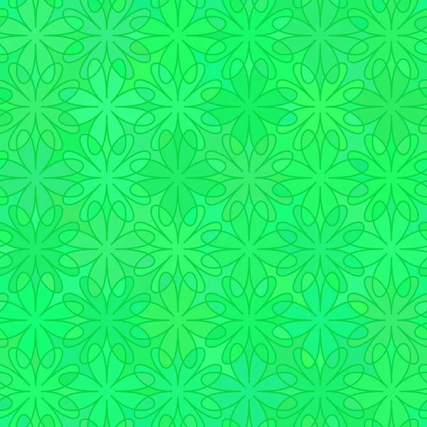 緑の花のシームレスなパターン — ストックベクタ