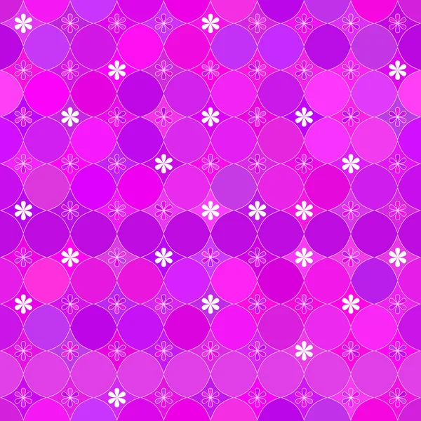 Ornement rose sans couture avec des fleurs — Image vectorielle