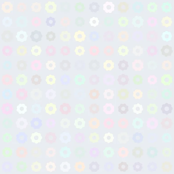 Pastel colors flowers seamless texture — Stock Vector