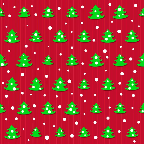 Kerstboom naadloos patroon — Stockvector