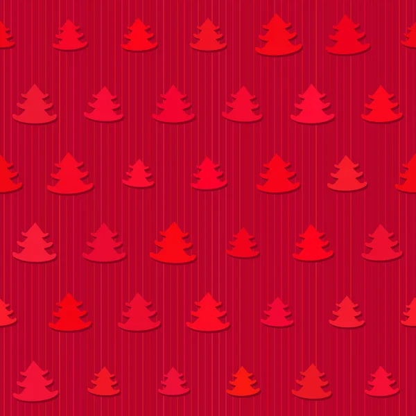 Christmas trees seamless pattern — Stock Vector