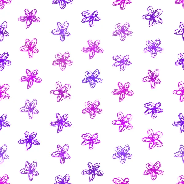 Фиолетовые цветы бесшовный фон — стоковый вектор
