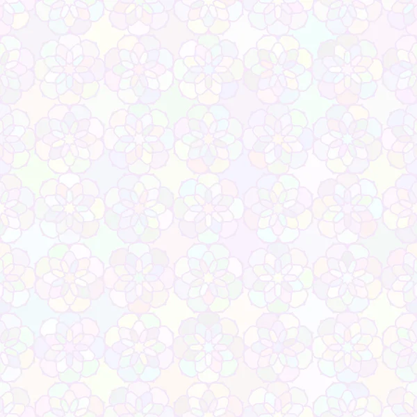 Pastel cor flores textura sem costura — Vetor de Stock