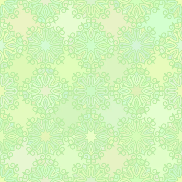 緑の色のシームレスなアジア パターン — ストックベクタ