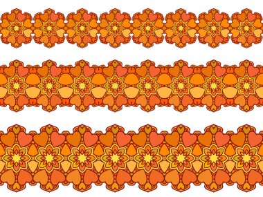 Süs Kalpler ve çiçekler