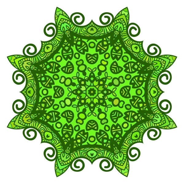 Зеленый круглый узор — стоковый вектор