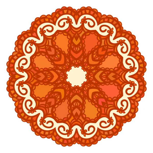 Modèle rond orange — Image vectorielle