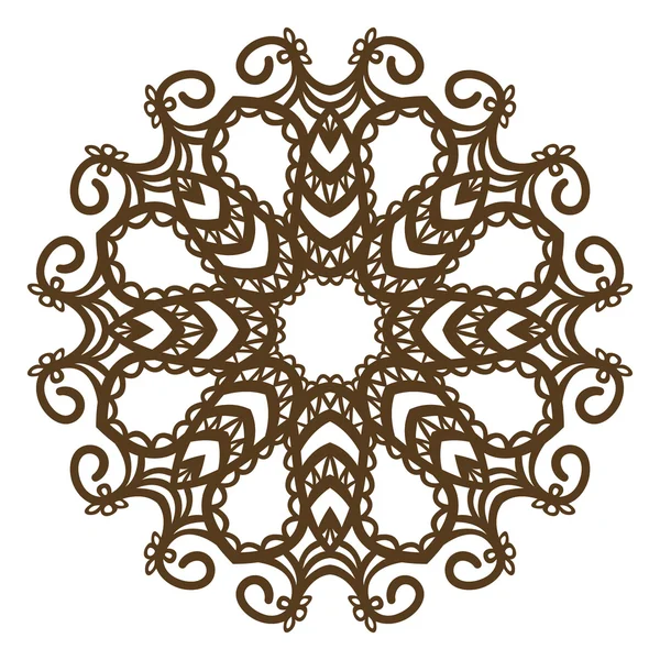 Circulaire sieraad element — Stockvector