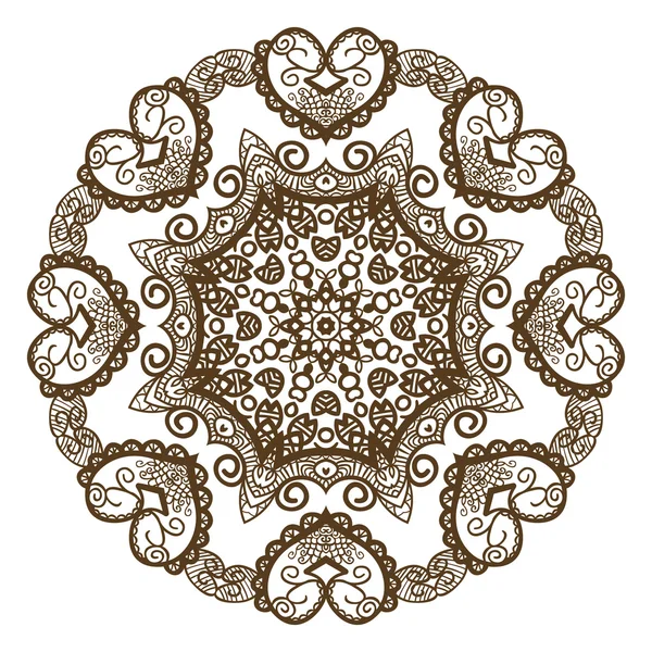 Circulaire sieraad element — Stockvector