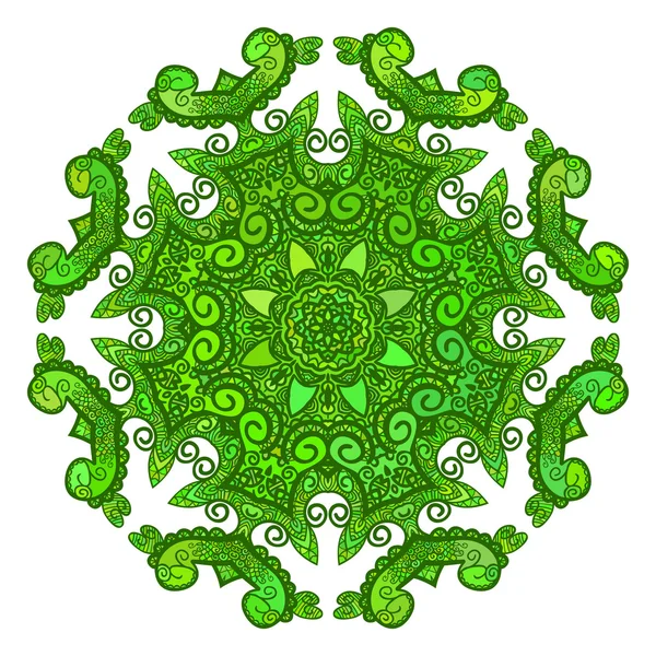 Groene ronde patroon — Stockvector