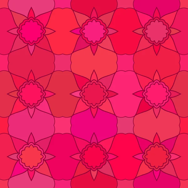 Rejilla floral geométrica — Archivo Imágenes Vectoriales