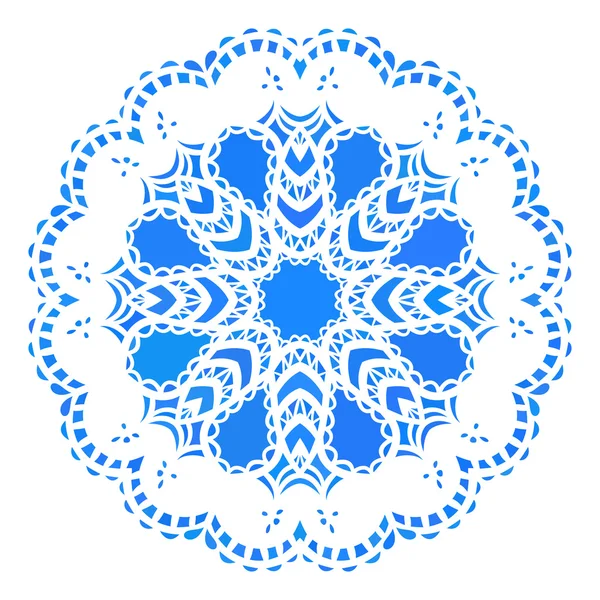 Modèle rond bleu — Image vectorielle