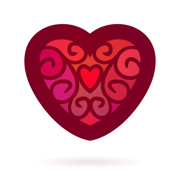 Декоративні подвійного серця — стоковий вектор