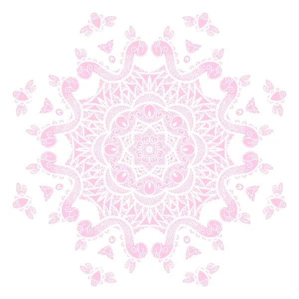 Roze ronde patroon — Stockvector