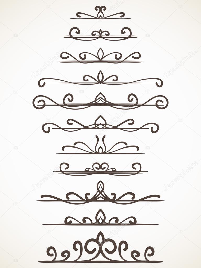 Calligraphic page decorations