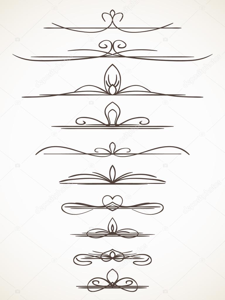 Calligraphic page decorations