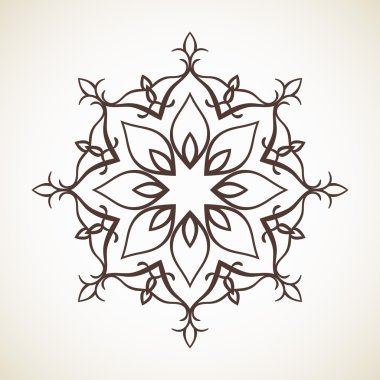 Yuvarlak çiçek deseni