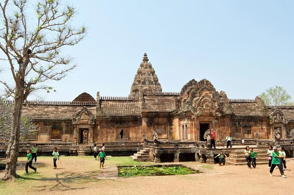 Tourists in Phanom Rung Historical Park — Stock Photo, Image
