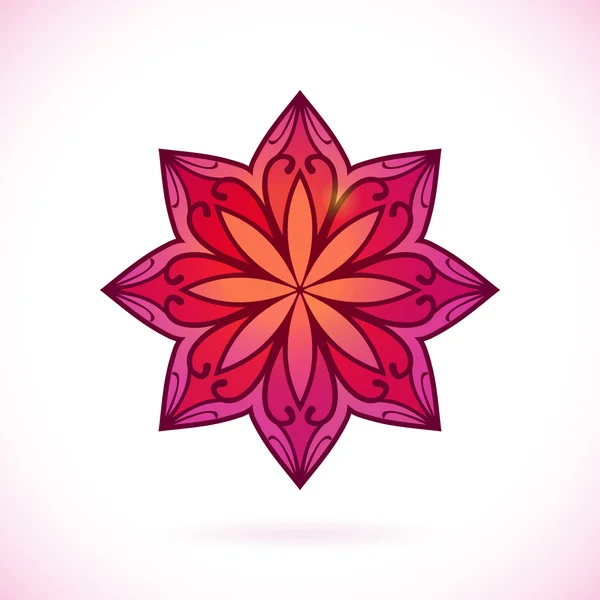 Elemento de diseño adorno flor , — Vector de stock