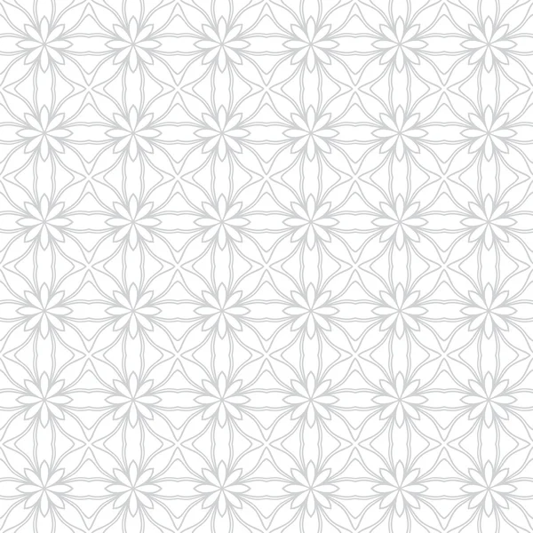 Geometric flowers Seamless pattern — Stock Vector