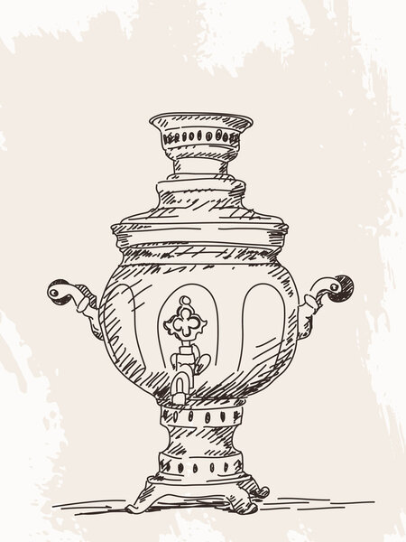 Ручная ничья самовара
