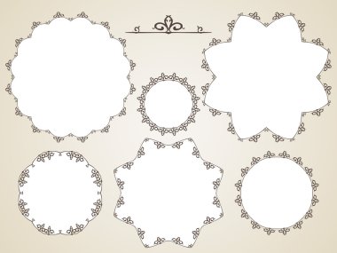 Dekoratif yuvarlak çerçeve