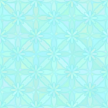 Geometrik çiçekler pürüzsüz desen