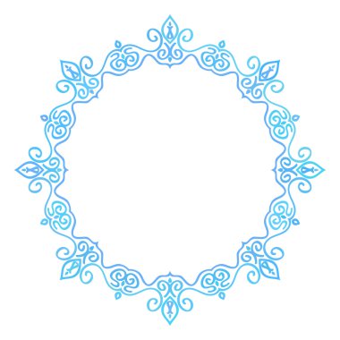Dekoratif yuvarlak çerçeve