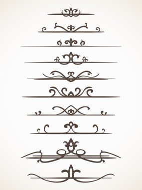 Süs kaligrafik çizgiler