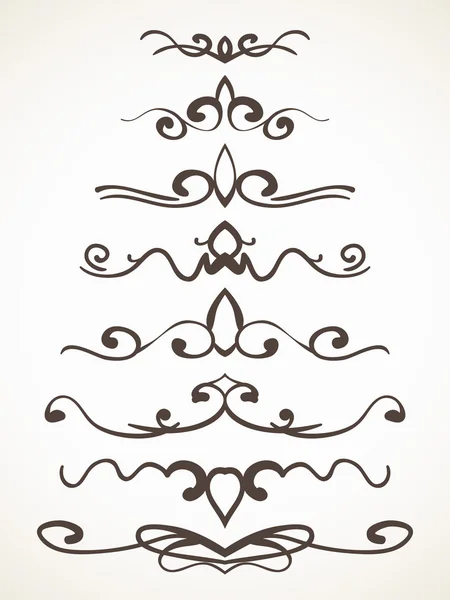 Decorative borders set — Stock Vector