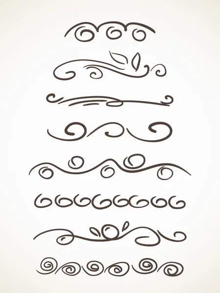 Decorative borders set — Stock Vector