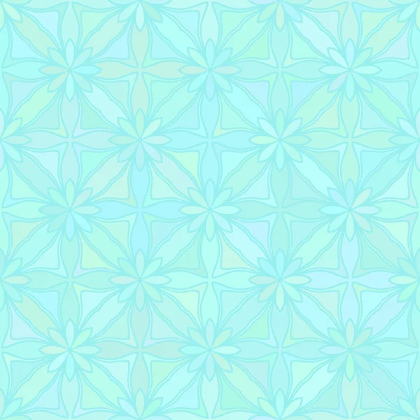 Geometric flowers Seamless pattern — Stock Vector