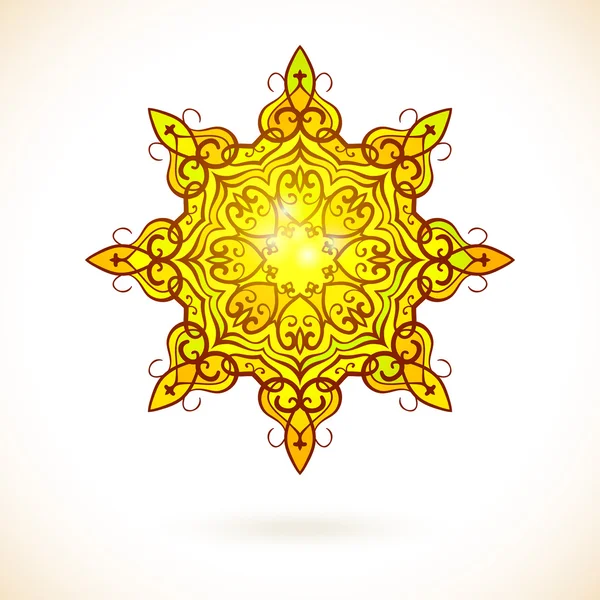 Арабский золотой орнамент — стоковый вектор