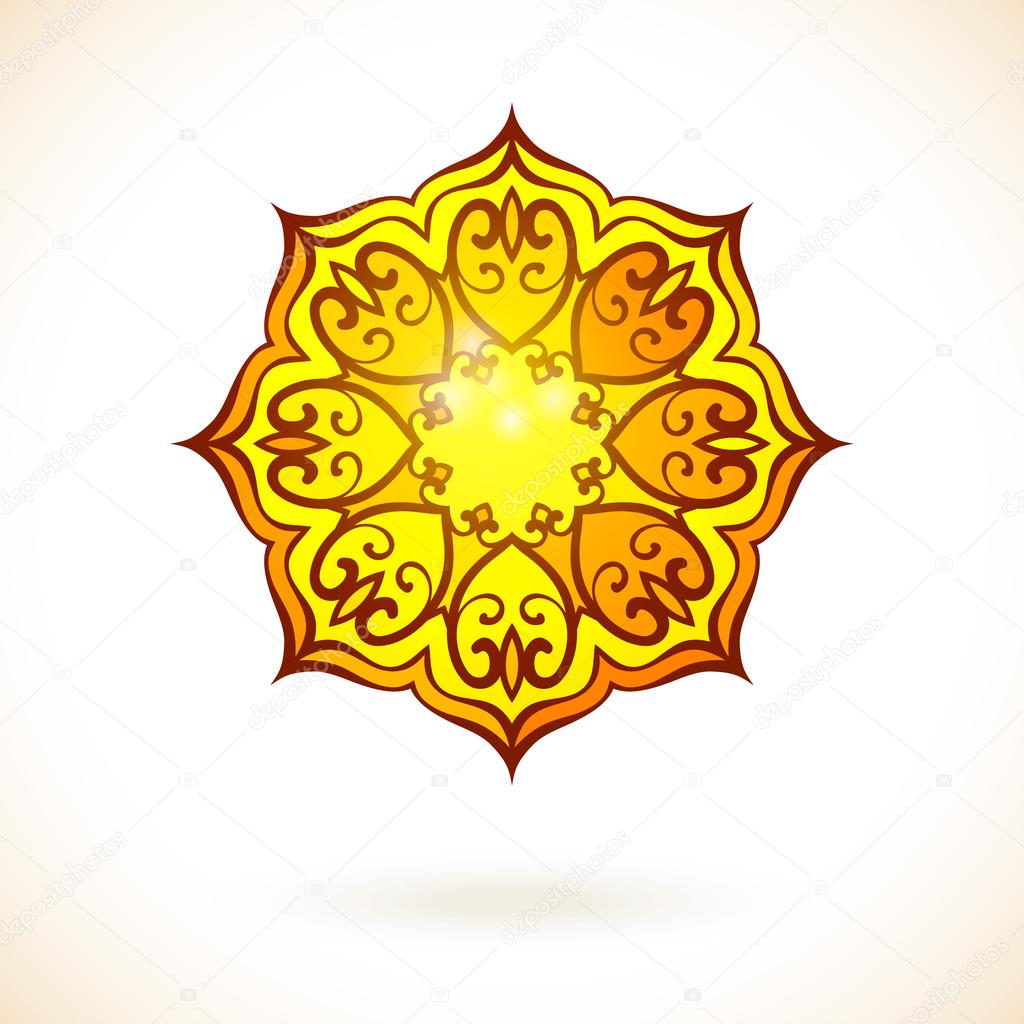 Arabic golden ornament