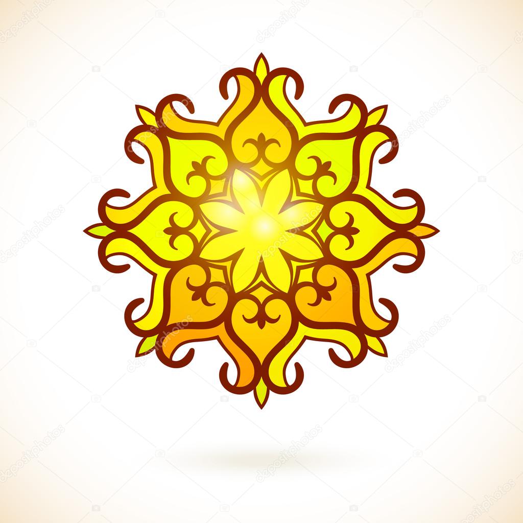 Arabic golden ornament