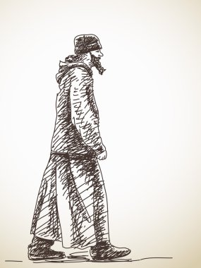 walking orthodox priest