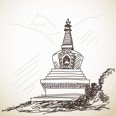 Budist stupa kroki