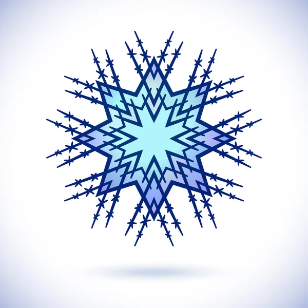 Christmas färgglada snöflinga — Stock vektor