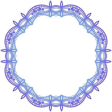 Dekoratif yuvarlak çerçeve