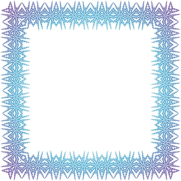 Decorative blue frame — Stock Vector