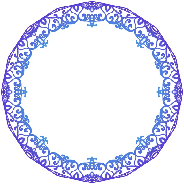 Ronde Decoratief frame — Stockvector